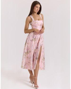 House Of Cb Minerva Midi Sundress - Pink