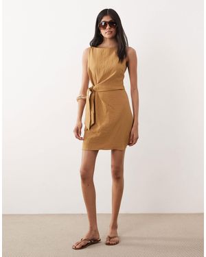 Mango – ärmelloses minikleid - Natur