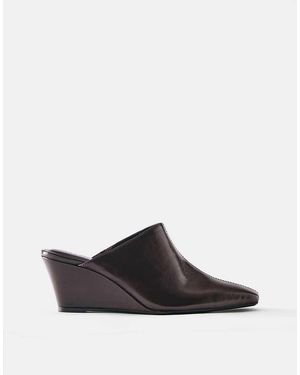 Pull&Bear Muiltjes Met Sleehak - Zwart