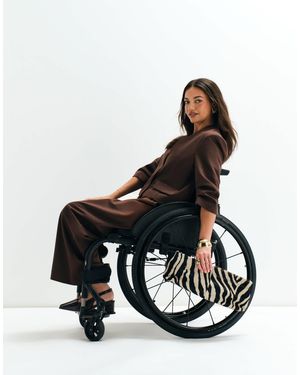 ASOS Asos adaptive hose mit verstellbarer leibhöhe und elastischem bund - Weiß