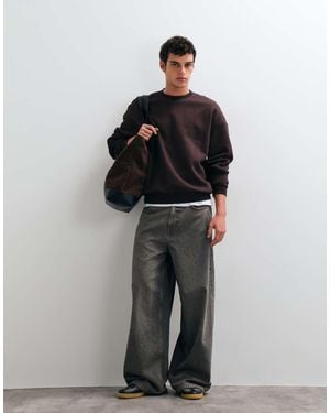 Only & Sons Oversized Crew Neck Sweatshirt - Black