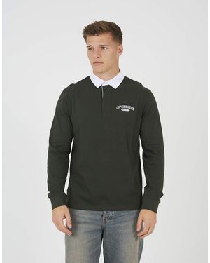 Brave Soul Maglia Stile Rugby Tinta Unita Scuro - Grigio