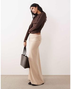 ASOS Maxi Skirt Co-ord - Natural