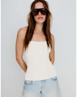 Bershka Halter Neck Top - White