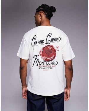 ADPT Oversized T-shirt With Wax Seal Backprint - Grey