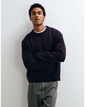 ARKET Wool Blend Oversized Jumper - Blue