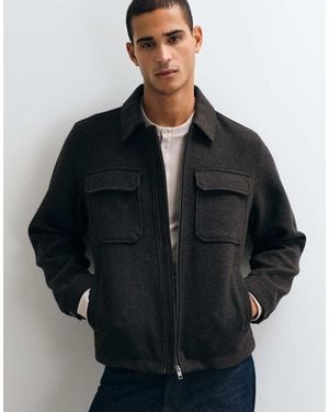 Jack & Jones Wool Blend Jacket - Black