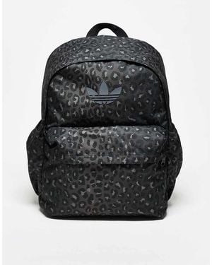 adidas Originals Zaino Classico Con Stampa Leopardata - Nero