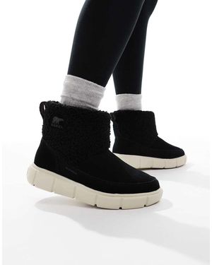 Sorel Explorer Iii Slip-on Cosy Hiking Boots - Black