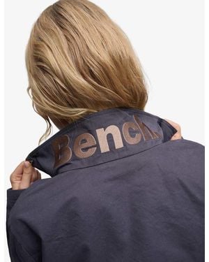 Bench x Superdry & Co High Neck Peached Jacket - Blue