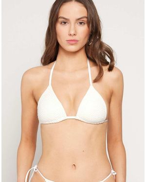 Tezenis Pique Wave Bikini Top - Natural