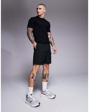 4505 Icon 7 Inch Quick Dry Training Cargo Shorts With Zip Pockets - Blue