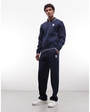 Lacoste Tennis Performance Drawstring Logo Joggers - Blue