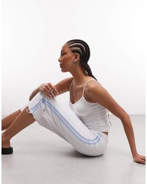 Collusion Sporty Low Rise Trackpant Capris - Metallic