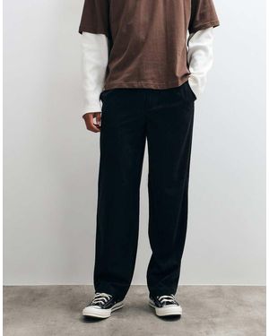 Only & Sons Pantalón De Pana De Corte Holgado Lavado En Negro