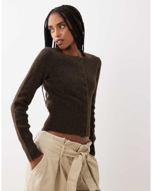 Cotton On Fluffy Gebreid Vest - Zwart