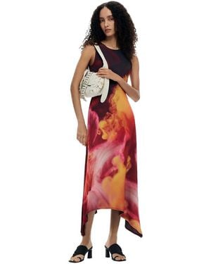 Desigual Asymmetric Sleeveless Dress - Grey