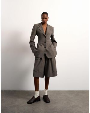 TOPSHOP Tolu Coker X Tailored Longline Short - Brown
