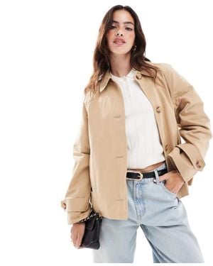 Jdy Short Trench Coat - Natural