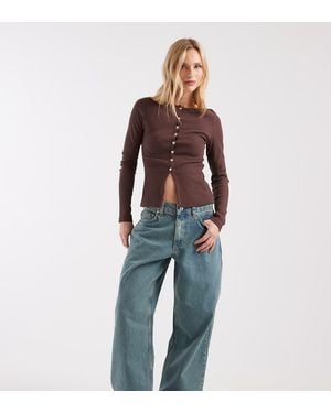 Collusion Vaqueros De Corte Antifit De Petite - Azul