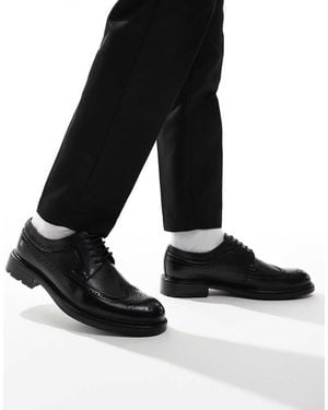 ASOS Lace Up Brogue Shoes - Black
