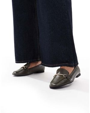 New Look Faux Leather Snaffle Loafer - Blue