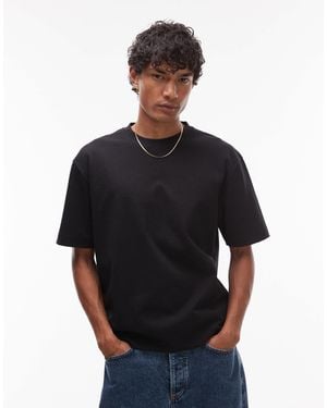 TOPMAN Heavyweight Boxy Fit T-shirt - Black