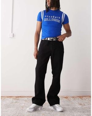 Weekday Mercury Relaxed Bootcut Flare Jeans - Blue