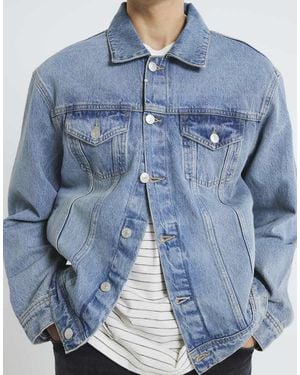 River Island Regular Fit Denim Jacket - Blue