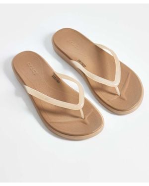 Crocs™ Miami Flip Flops - Natural