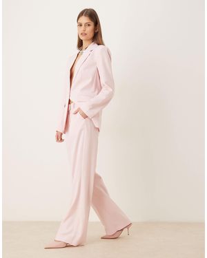 Vila High Waisted Tailored Pants Co-ord - Pink