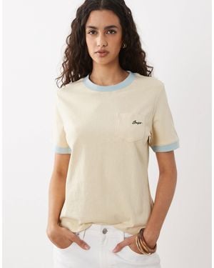 BOSS Ezoe Relaxed Pocket T-shirt - Natural
