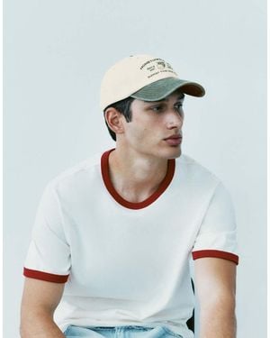 Pull&Bear Hometown Hoops Cap - Natural