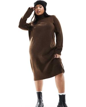 ONLY Roll Neck Knitted Dress - Black