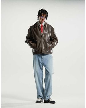 Weekday Space Relaxed Fit Straight Leg Jeans - Blue