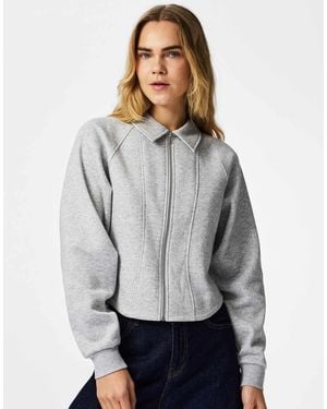 Pieces – strickjacke - Grau