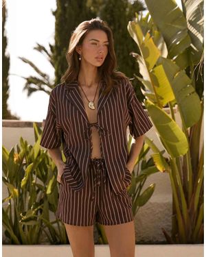 4th & Reckless Pantaloncini Da Mare - Marrone