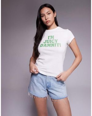 Juicy Couture Hilton I'M Juicy Logo T-Shirt - Green