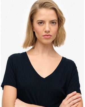 Superdry – studios – t-shirt - Blau