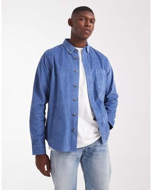 ASOS Regular Cord Shirt - Blue