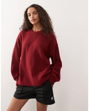 Weekday Wool Blend Sweater - Red
