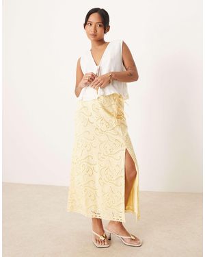 Ever New Petite Linen Look Maxi Skirt - Natural