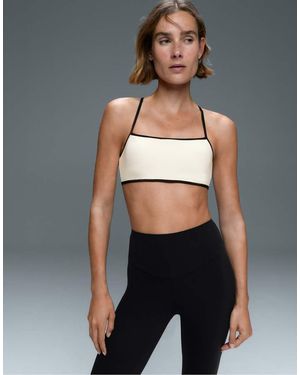 Oysho Light-Support Comfortlux Contrast Sports Bra - Grey