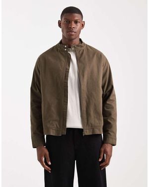 New Look Light Weight Harrington Jacket - Brown