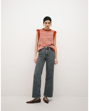 JJXX Tokyo High Waisted Wide Leg Jeans - White