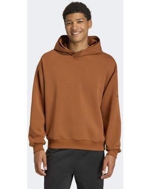 adidas Originals Soft Lux Hoodie - Brown