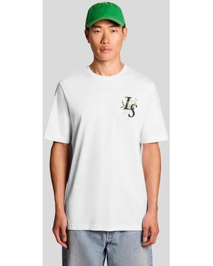 Lyle & Scott Botanical Graphic T-Shirt - White