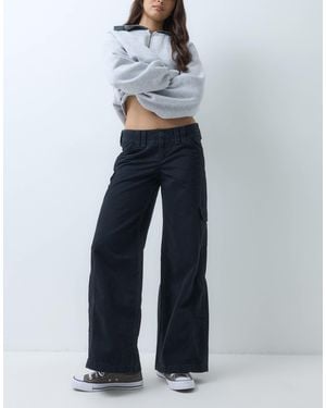 Hollister Baggy-cargohose mit niedriger leibhöhe - Blau