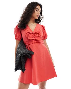 New Look Robe courte avec deux nœuds - Rouge