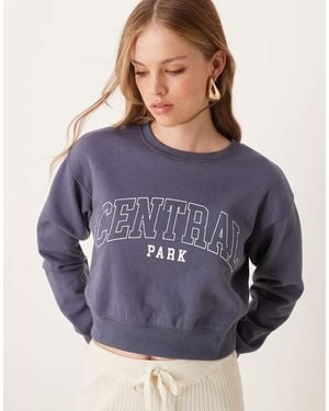 New Look – kurz geschnittener pullover - Blau